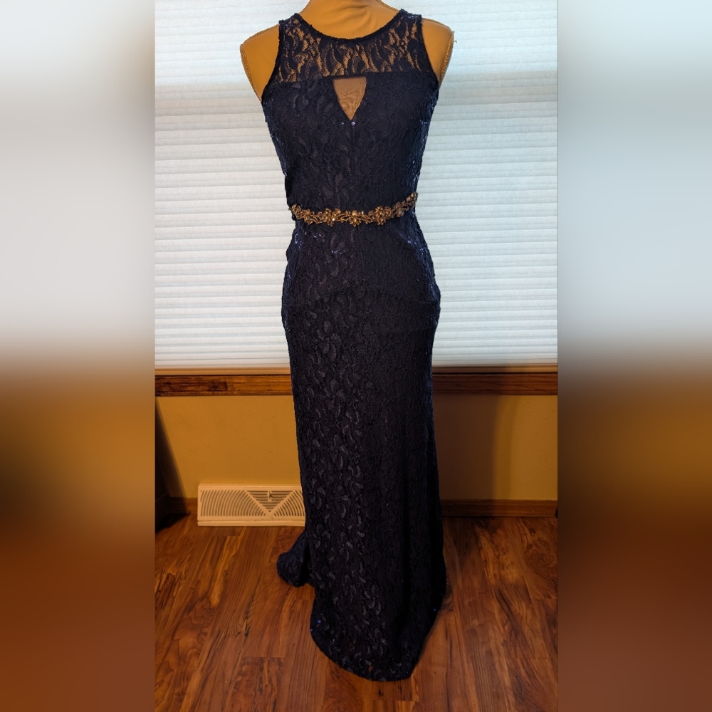 My Michelle Blue sparkle formal
